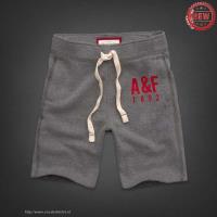 heren abercrombie and fitch athletic shorts grijs rood Sport Kleren Kopen g054t906